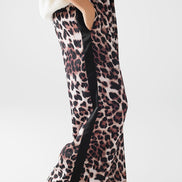 Leopard-Print Track Style Pants