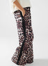 Leopard-Print Track Style Pants
